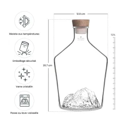 Carafe à spiritueux Topographique Mont Blanc