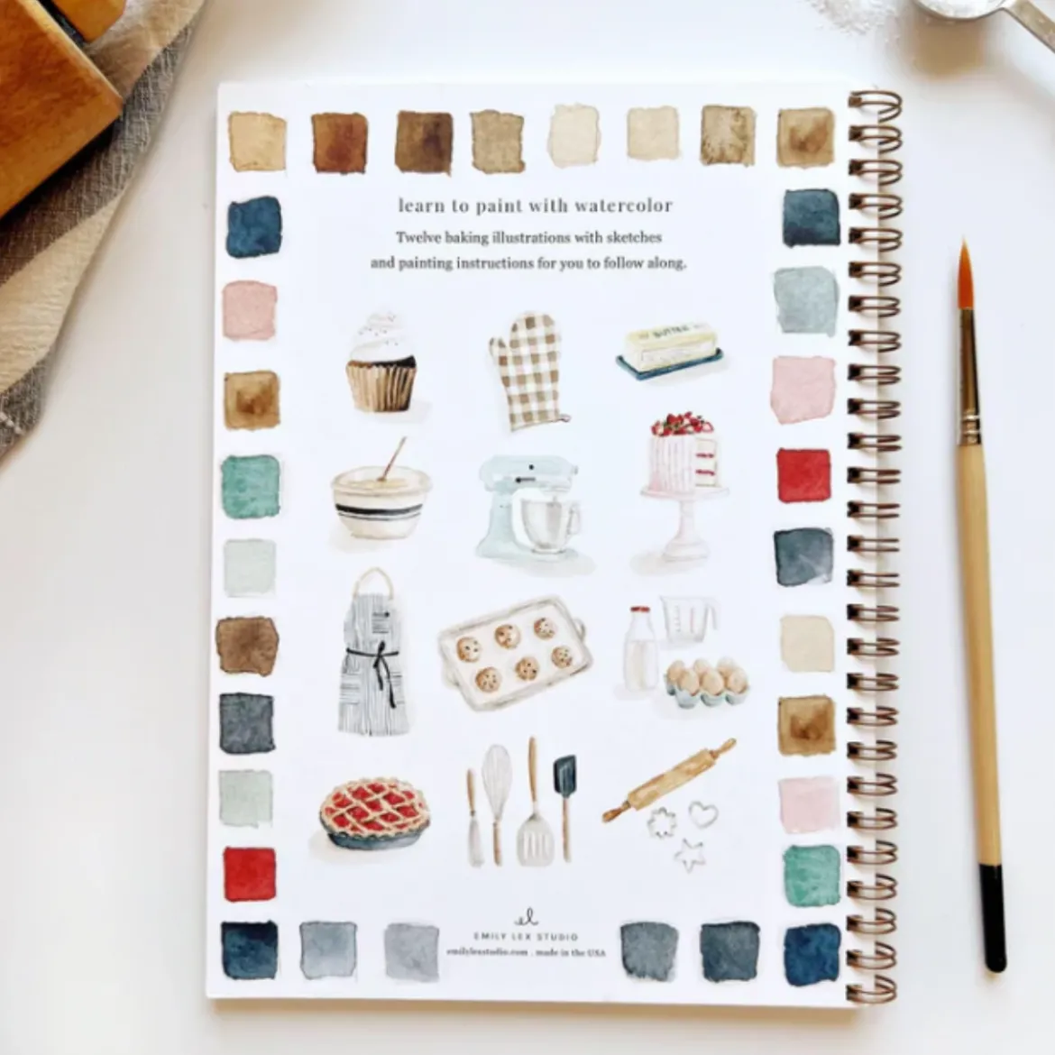 Carnet d'aquarelle - Baking