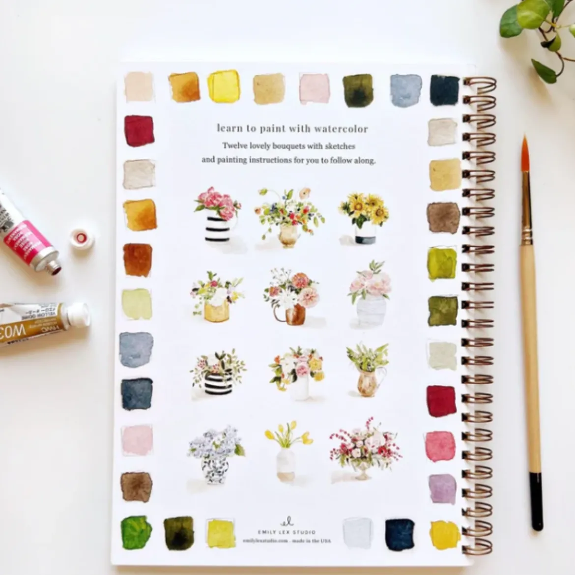 Carnet d'aquarelle - Bouquet
