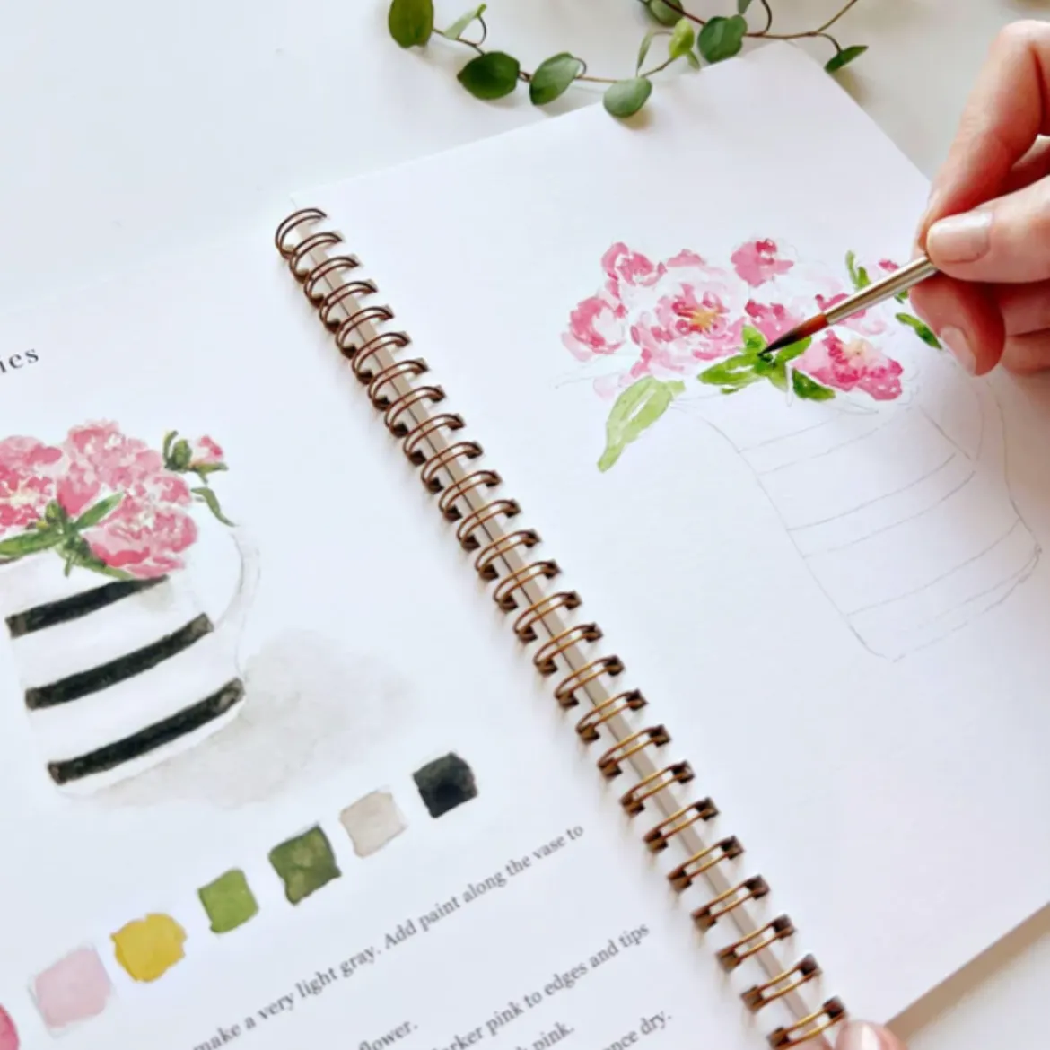 Carnet d'aquarelle - Bouquet