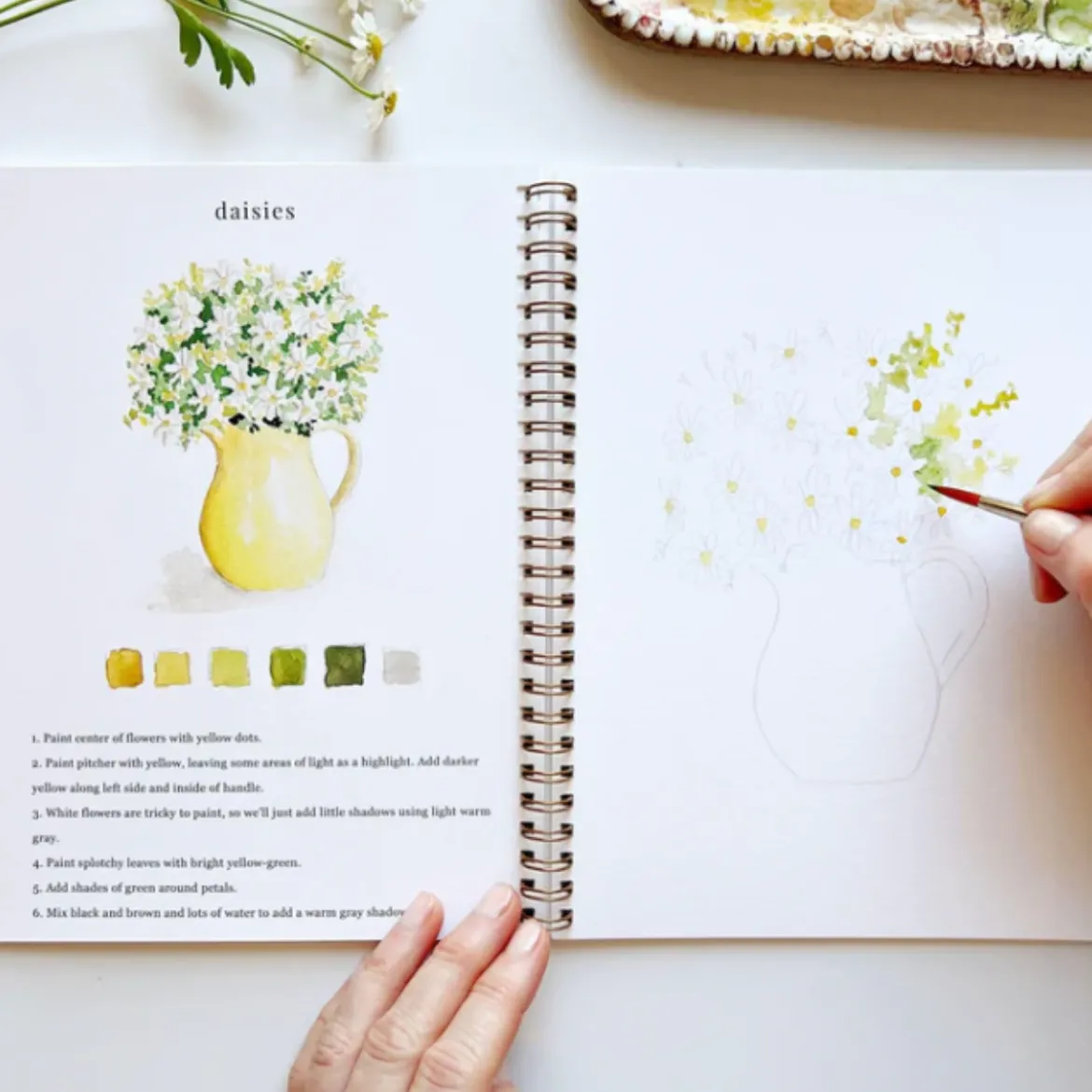 Carnet d'aquarelle - Flowers