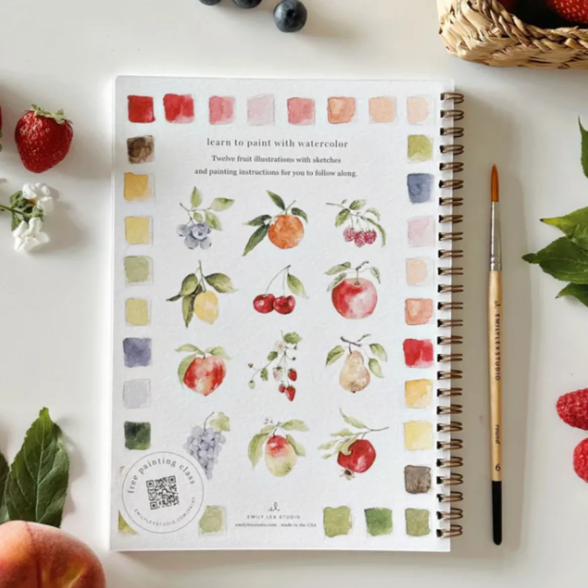 Carnet d'aquarelle - Fruit