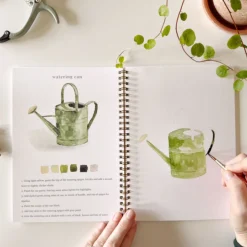 Carnet d'aquarelle - Garden
