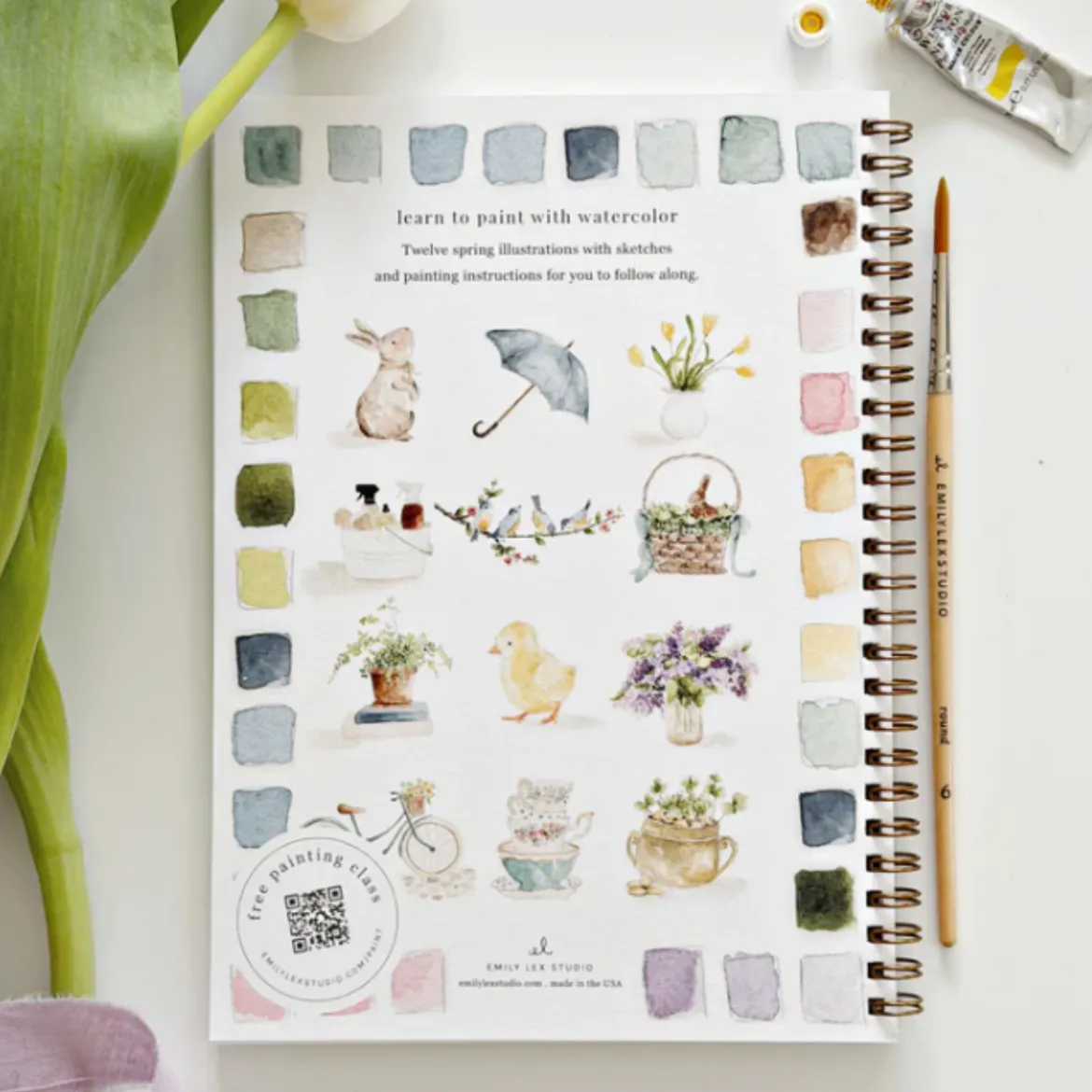 Carnet d'aquarelle - Spring