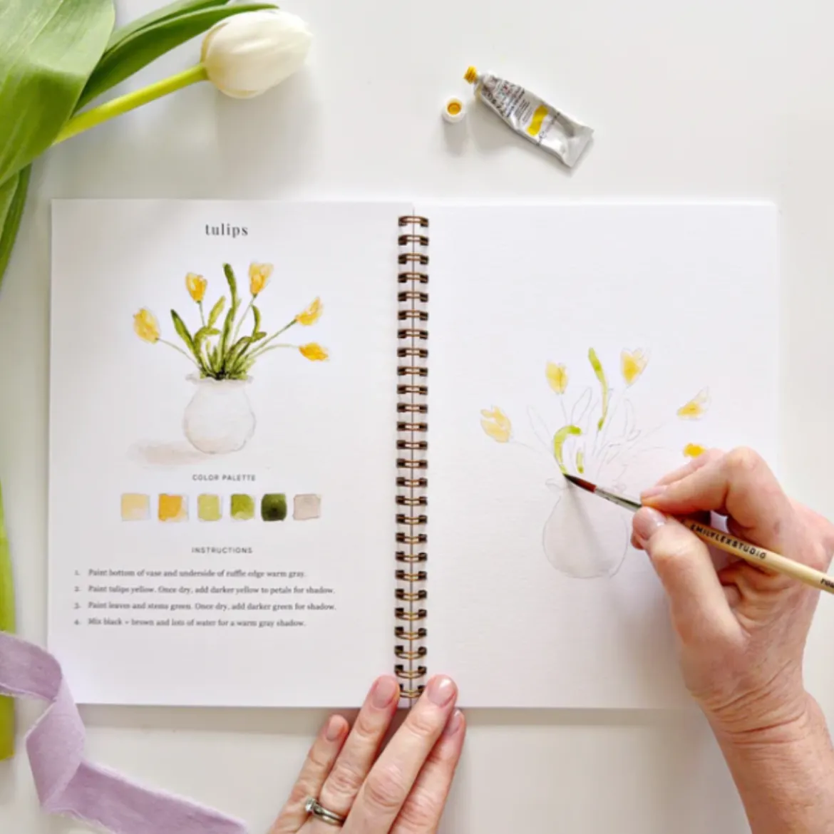 Carnet d'aquarelle - Spring