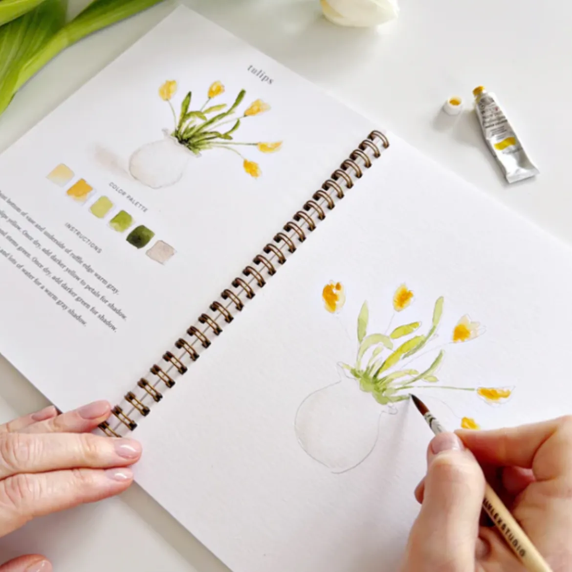 Carnet d'aquarelle - Spring