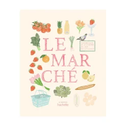 Carnet de coloriage et de stickers Le marché - Zoé de Las Cases