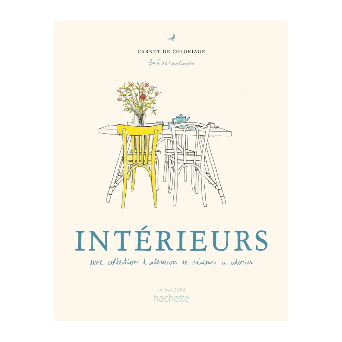 Carnet de coloriage Intérieurs - Zoé de Las Cases
