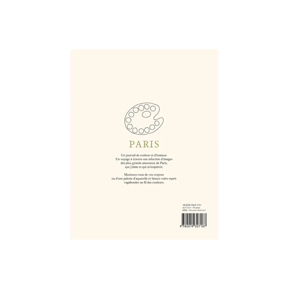Carnet de coloriage Paris - Zoé de Las Cases