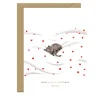 Carte d'anniversaire Gold Cosy Cat