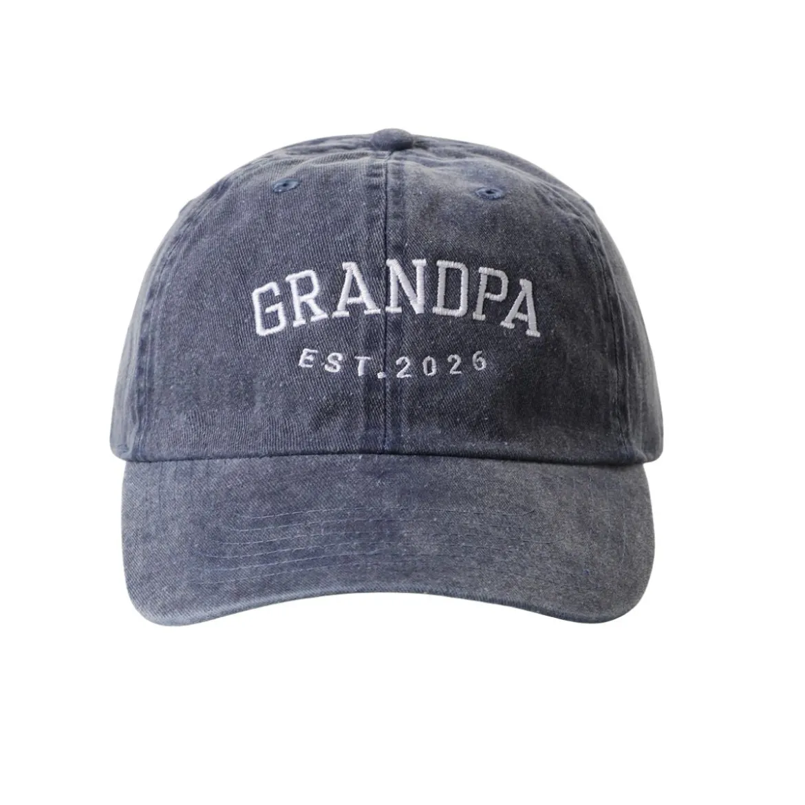 Casquette Baseball Brodée Grandpa - Bleu