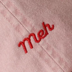 Casquette Baseball Brodée Meh - Smoke Pink