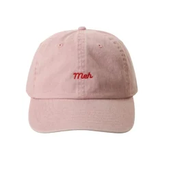 Casquette Baseball Brodée Meh - Smoke Pink