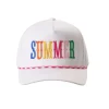 Casquette Baseball Brodée Trucker Summer - Rose vif