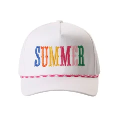 Casquette Baseball Brodée Trucker Summer - Rose vif
