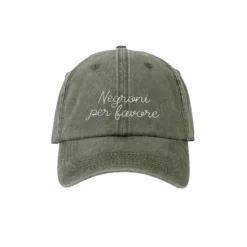 Casquette Brodée - Negroni per Favore - Vert Vintage