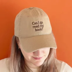 Casquette - Can I Go Read My Book - Sable