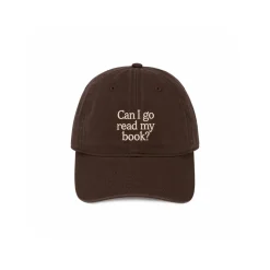 Casquette - Can I Go Read My Book - Marron Foncé