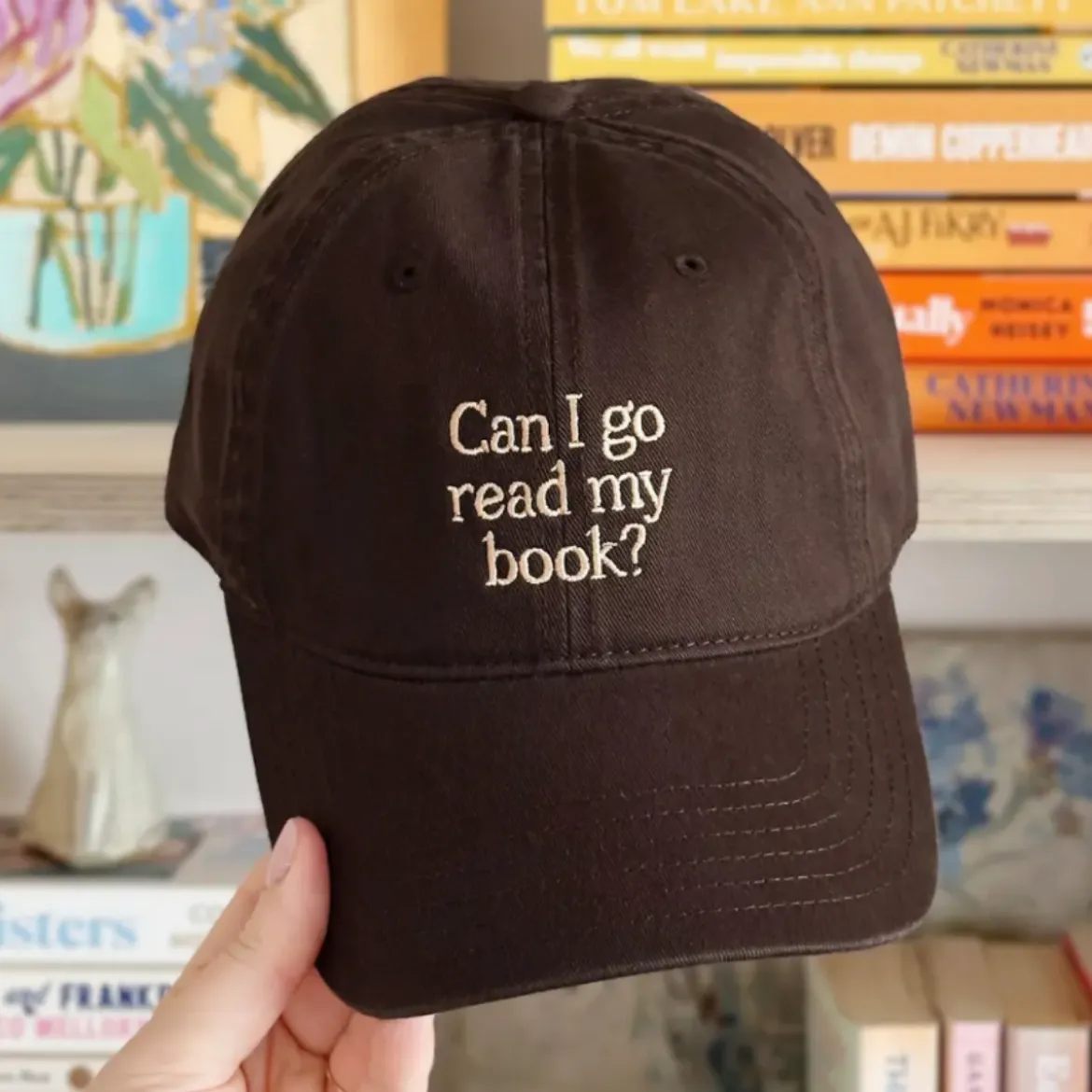 Casquette - Can I Go Read My Book - Marron Foncé