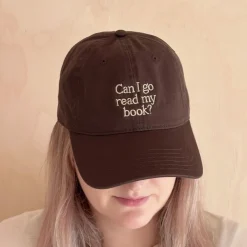 Casquette - Can I Go Read My Book - Marron Foncé