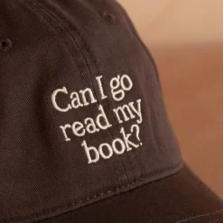 Casquette - Can I Go Read My Book - Marron Foncé