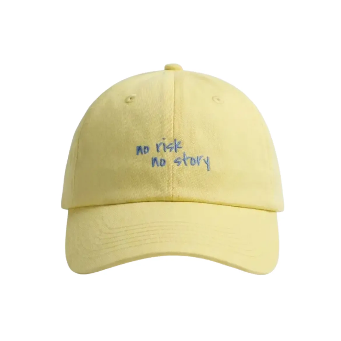 Casquette No Risk No Story - Butter Yellow