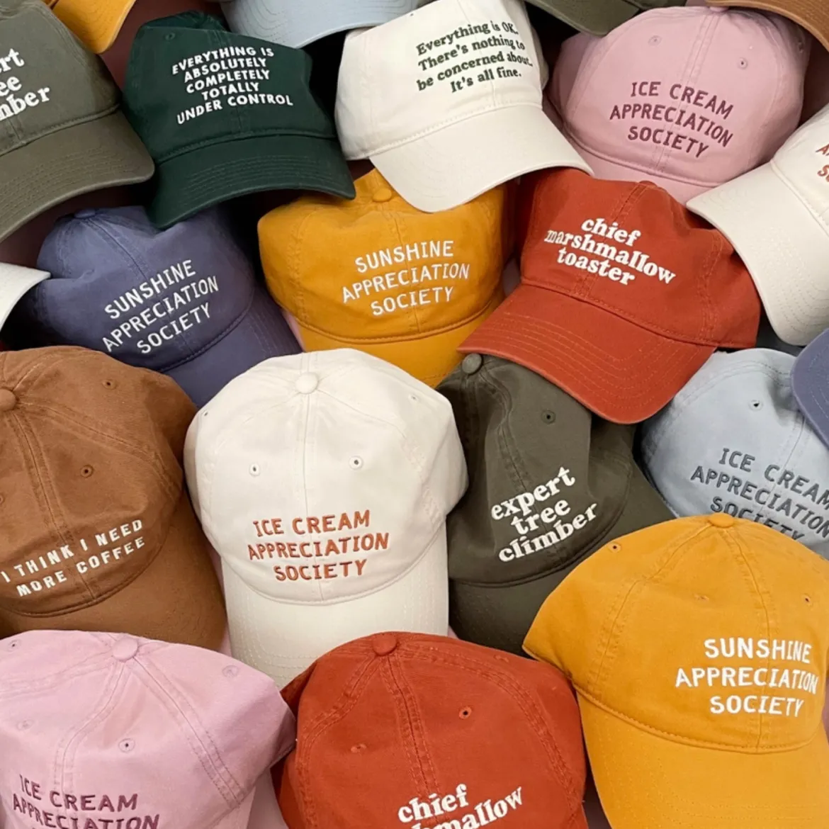 Casquette - Sunshine Appreciation Society Jaune