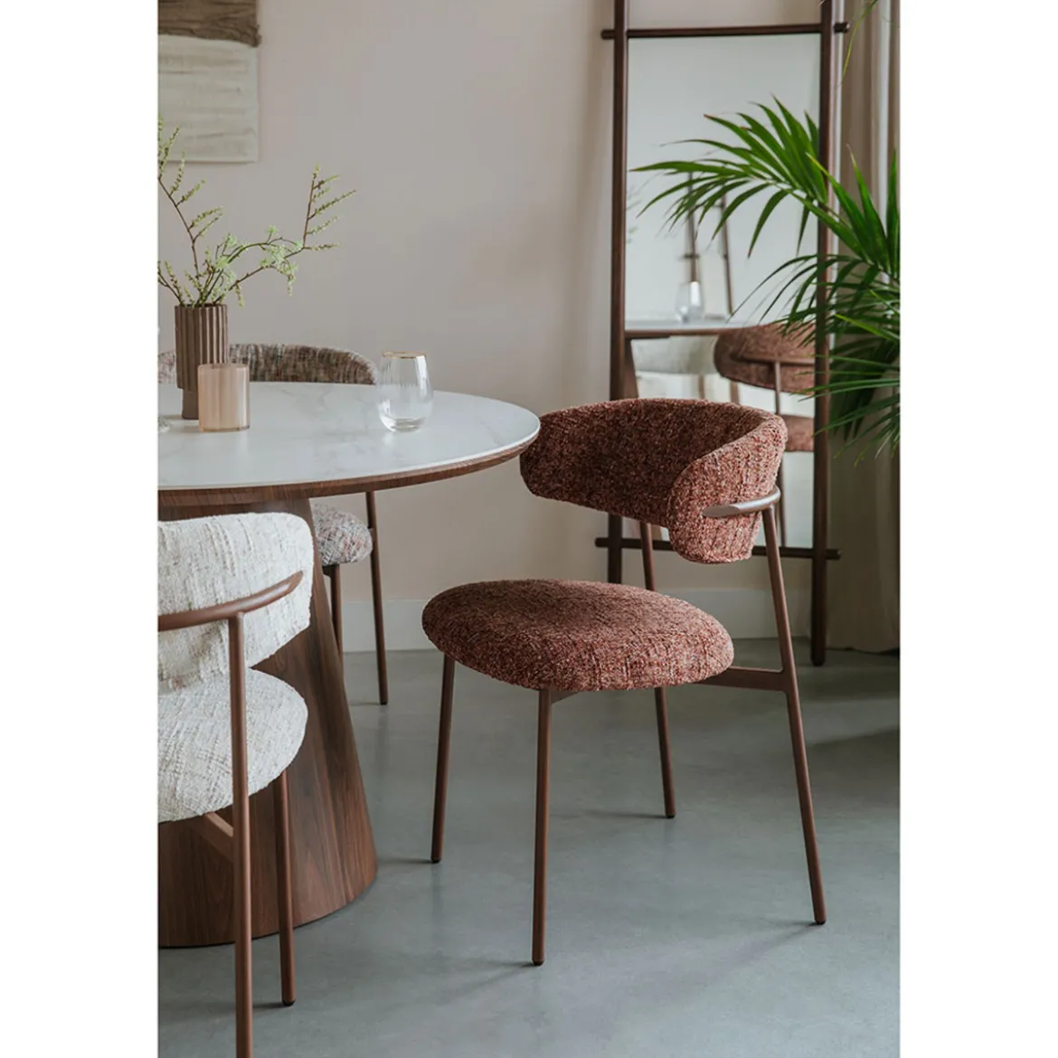 Chaise Claes - Terracotta