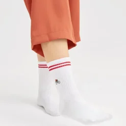 Chaussettes brodées Cycliste