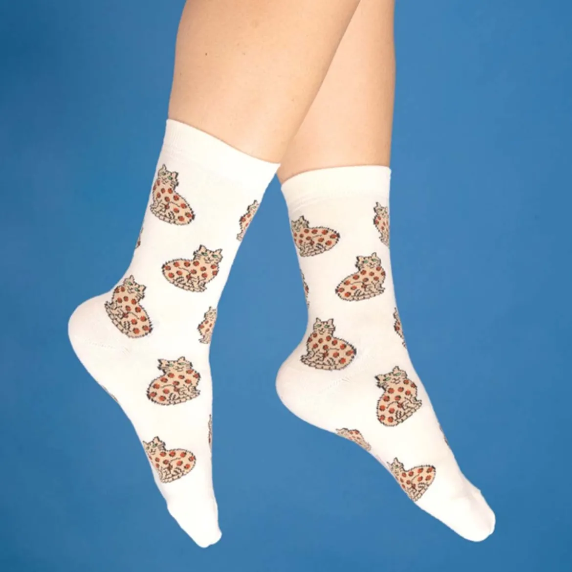 Chaussettes Chat Bengal - Jaune