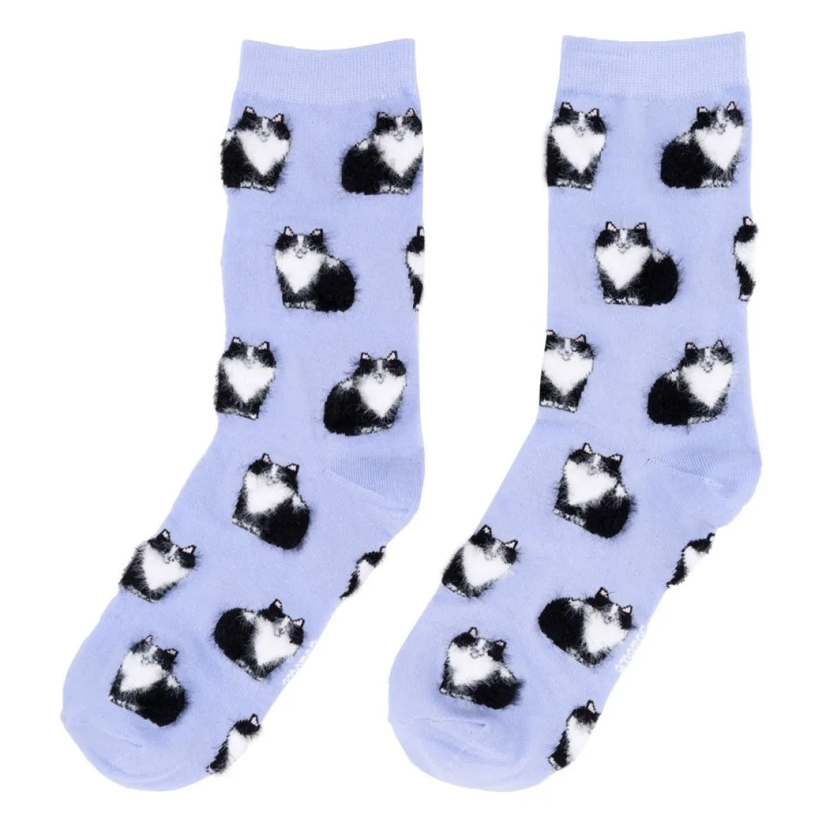 Chaussettes Chat Noir & Blanc - Violet