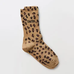 Chaussettes Chaton 36/40 - Léopard