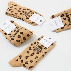 Chaussettes Chaton 36/40 - Léopard