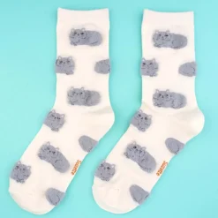Chaussettes Chat Suzette - Blanc
