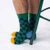 Chaussettes Coton Peigné - Carreaux Bakou