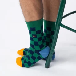 Chaussettes Coton Peigné - Carreaux Bakou
