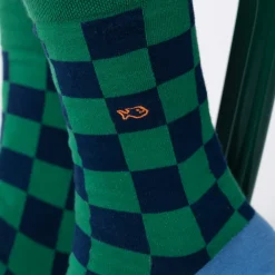 Chaussettes Coton Peigné - Carreaux Bakou