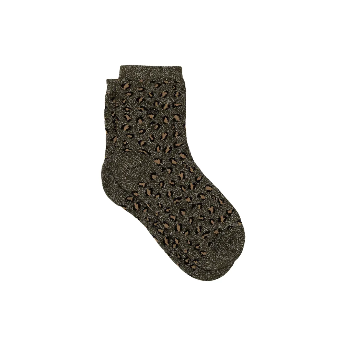 Chaussettes Coton Peigné - Léopard Kaki