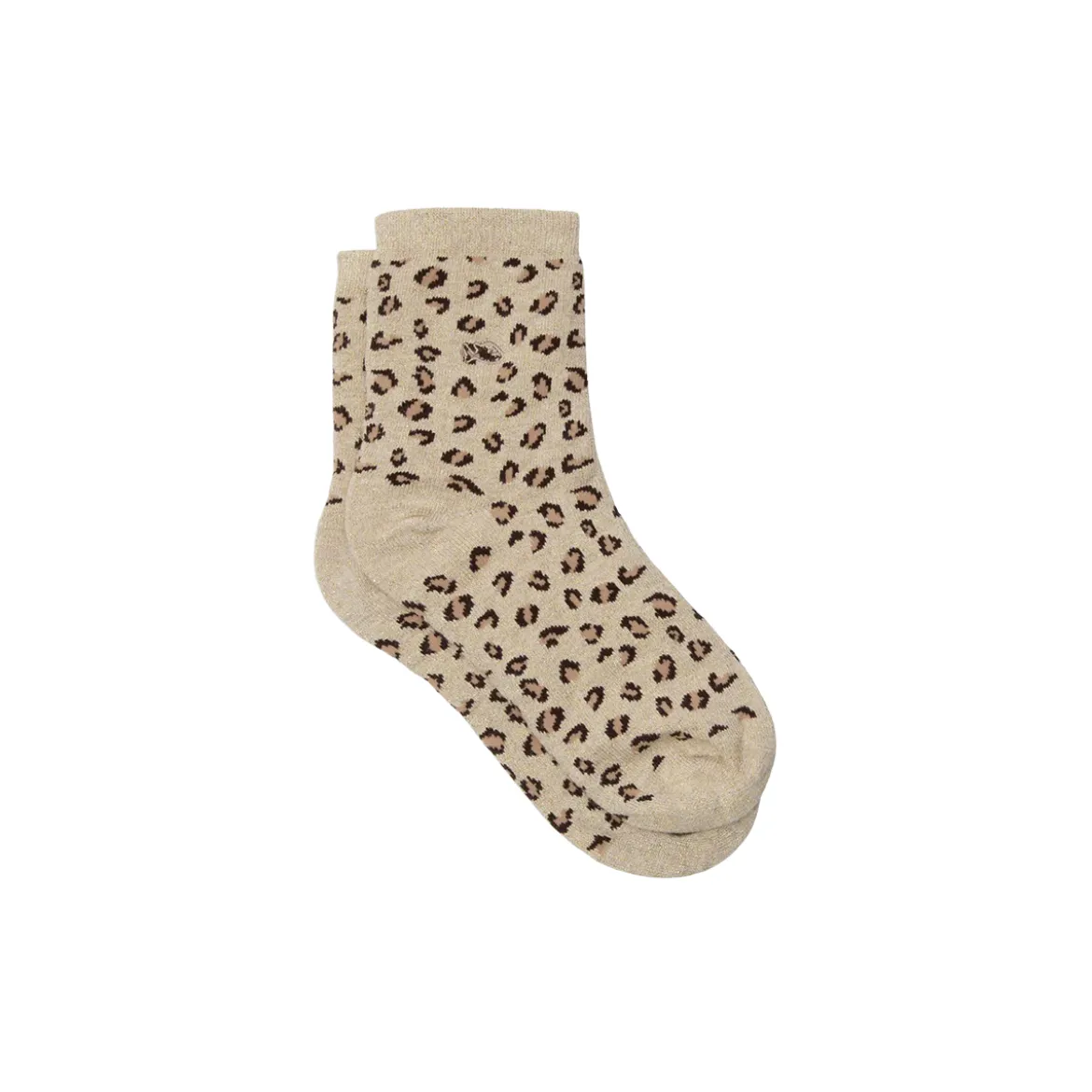 Chaussettes Coton Peigné - Léopard Beige