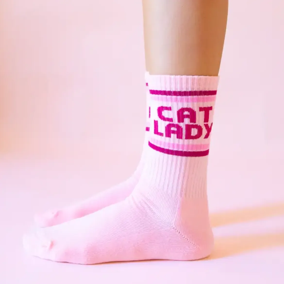 Chaussettes côtelées Cat Lady