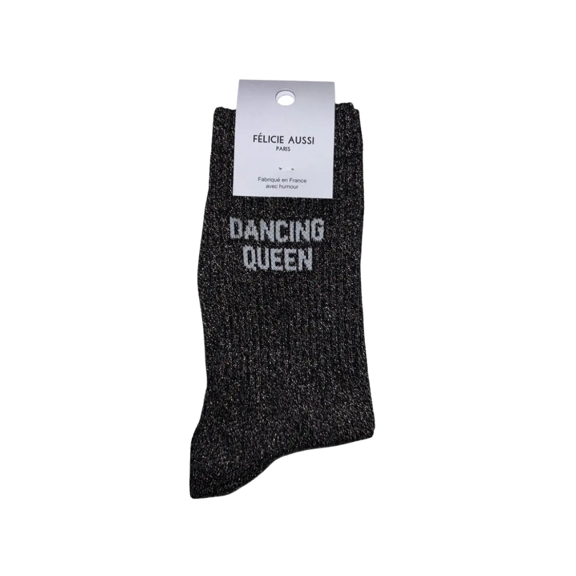 Chaussettes Dancing queen - 36/40 - Noir paillettes