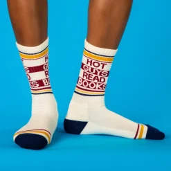 Chaussettes "Hot Guys Read Books"