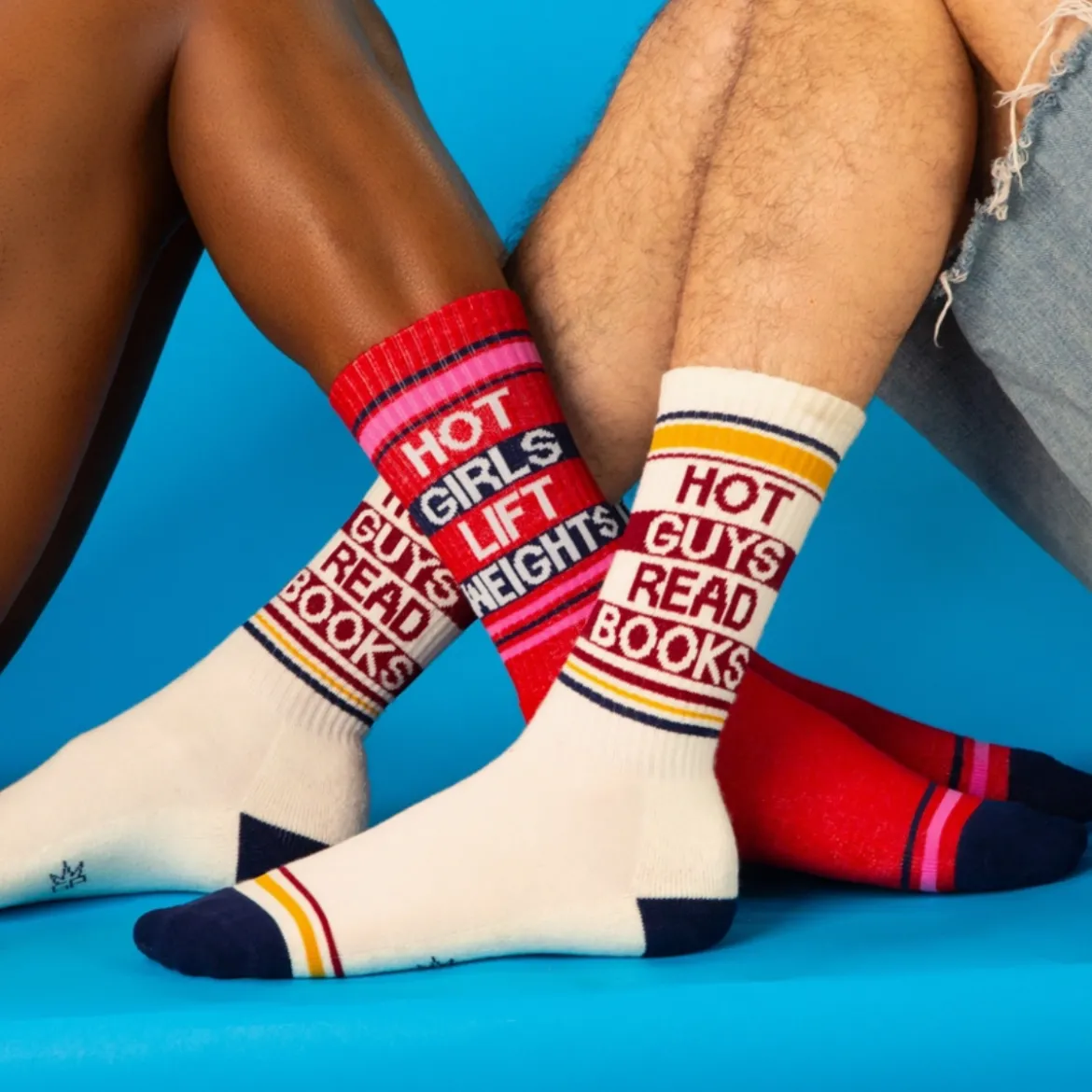 Chaussettes "Hot Guys Read Books"