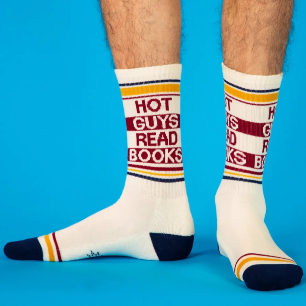 Chaussettes "Hot Guys Read Books"