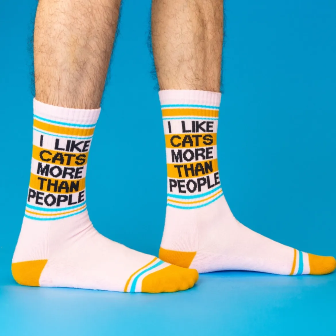 Chaussettes I Like Cats More Than People