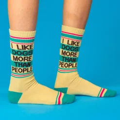 Chaussettes I like Dogs More Than People