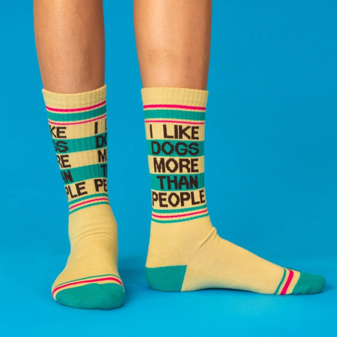 Chaussettes I like Dogs More Than People