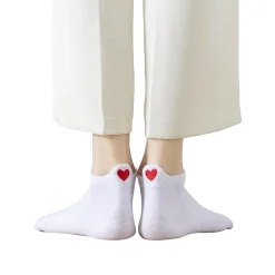 Chaussettes Languette Coup de coeur - Blanc