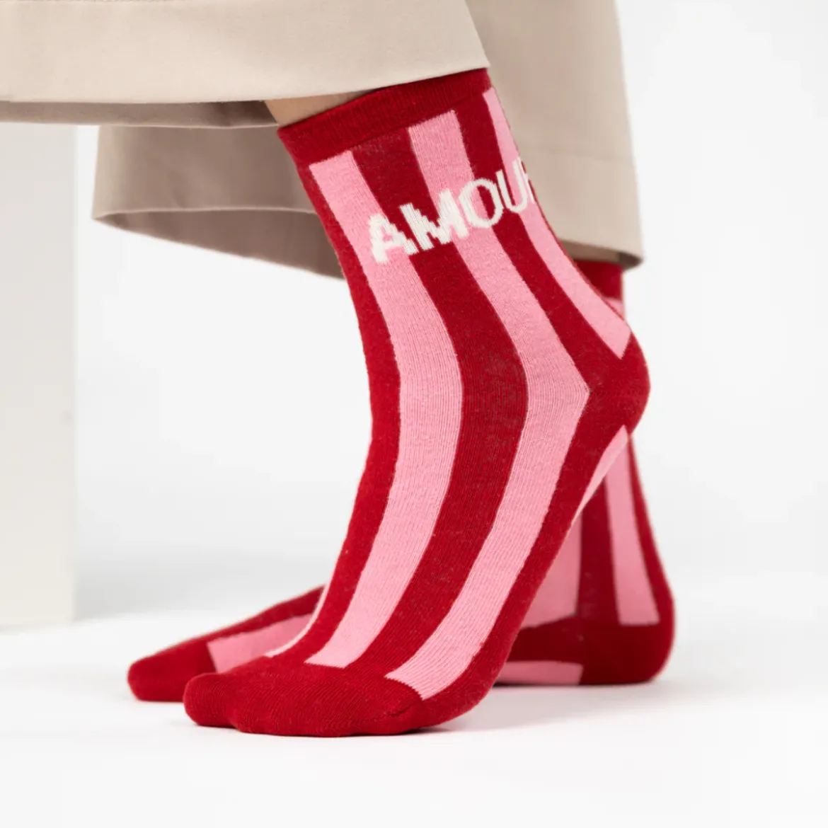 Chaussettes Rayées - Amour