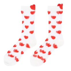 Chaussettes Transparentes Coeur
